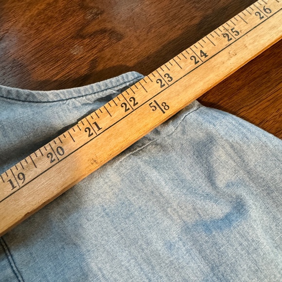 XXL Old Navy Chambray Sleeveless Shirt Dress - Picture 2 of 8